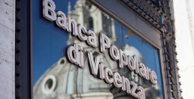 Una oficina de la Banca Popolare di Vicenza, en Roma. REUTERS/Alessandro Bianchi