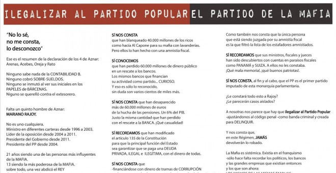 Manifiesto de las convocatorias