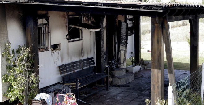 Incendio en una vivienda de Vejer de la Frontera.EFE/Román Ríos