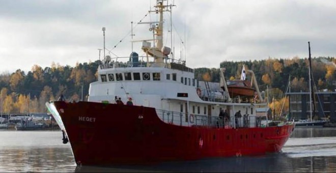 Imagen del barco C-Star, del movimiento xenófobo Defend Europe.-