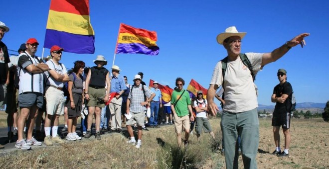 Foto de la III Marcha en conmemoración por la Batalla de Brunete / PÚBLICO