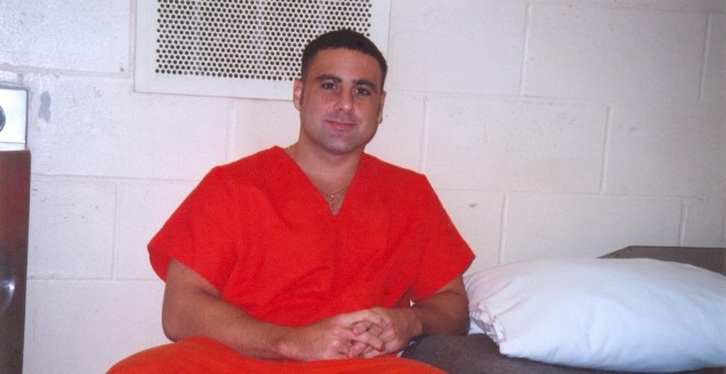 Pablo Ibar, en su celda de la cárcel de Florida. / EUROPA PRESS