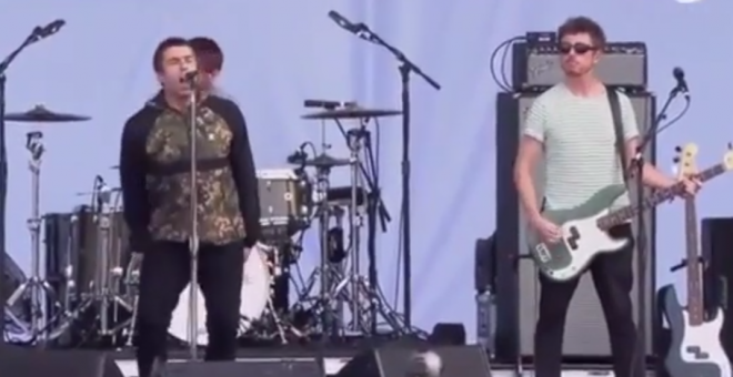 Liam Gallagher en el festival Lollapalozaa