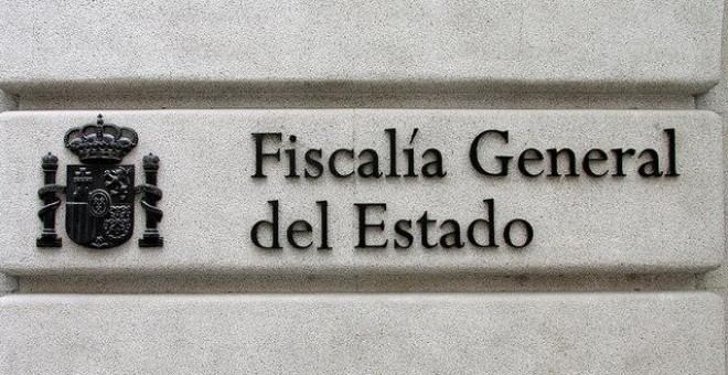 Placa de la fachada de la Fiscalía General del Estado. / fiscal.es