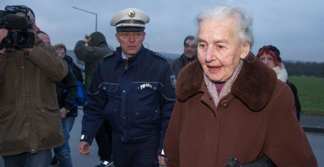 Ursula Haverbeck, en una fotografía de febrero de 2016. - AFP