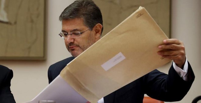 El ministro de Justicia, Rafael Catalá, durante su intervención en el Congreso. | JUANJO MARTÍN (EFE)