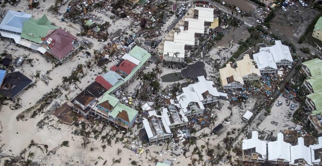La isla de San Martín tras el paso del huracán Irma / EFE