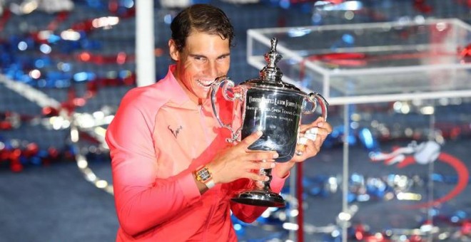 Rafa Nadal, número uno del mundo, gana el Open de Estados Unidos, su 16º Grand Slam. / EFE