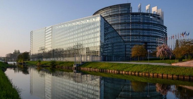 Edificio de la sede del Parlamento Europeo, en Estrasburgo. AFP/ Sebastiane Bozon