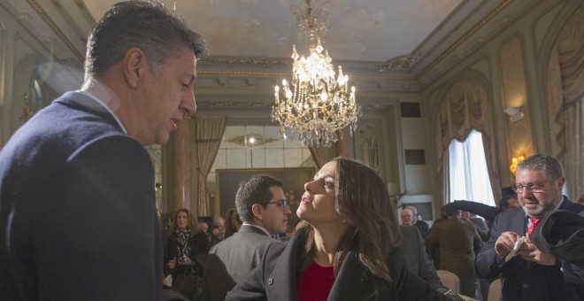 El líder del PPC, Xavier García-Albiol, y su homóloga de Ciudadanos en Catalunya, Inés Arrimadas, en una imagen de archivo. EFE