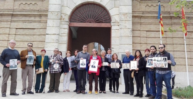 Asociación de Familiares de Víctimas del Franquismo de la fosa 113 de Paterna. EUROPA PRESS