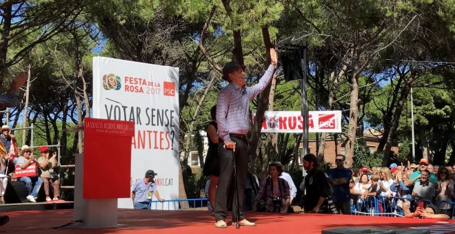 El socialista Mingo irrumpe en la Festa de la Rosa del PSC: 'Con Mingo que no cuenten'./EUROPA PRESS