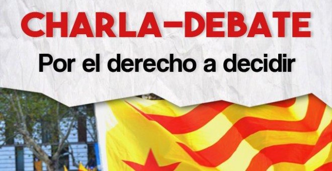 Cartel del acto por 'el derecho a decidir' en Zaragoza