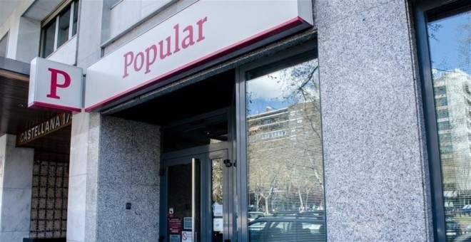 Oficina del Banco Popular en Madrid. E.P.