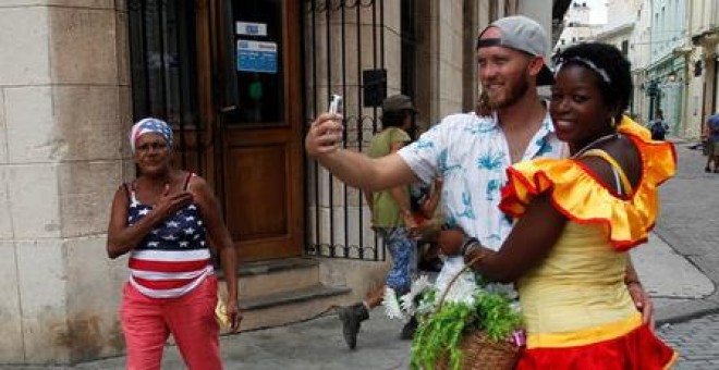 Turistas americanos en La Habanan / REUTERS