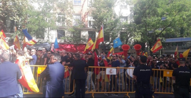 Manifestación de policías nacionales y guardias civiles en Madrid. / EP