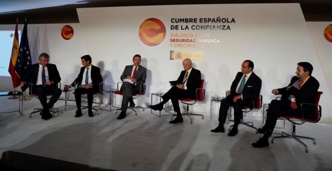 Francisco Reynés, vicepresidente y CEO de Abertis, en la Cumbre Española de la Confianza, la semana pasada en Madrid. /EFE