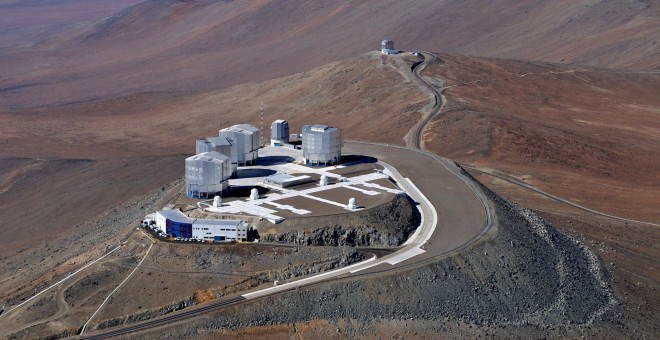 Vista de los telescopios europeos situados en Paranal, Chile. /ESO