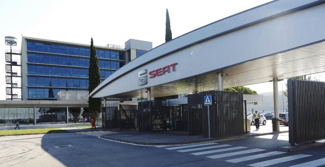 Entrada de la planta de Seta en Martorell (Barcelona).EFE