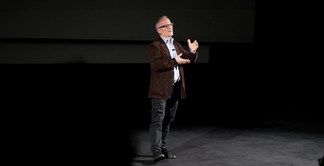 Thierry Frémaux comentando en vivo la película en la proyección especial en el Festival de San Sebastián. / MAMBRÚ