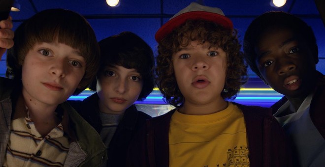 La pandilla de 'Stranger Things', casi al completo.