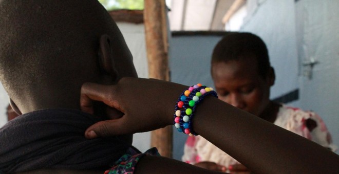 El centro de MSF presta atención física y psicológica a las víctimas de la violencia sexual en Sudán del Sur. Fotografía: Pablo L. Orosa