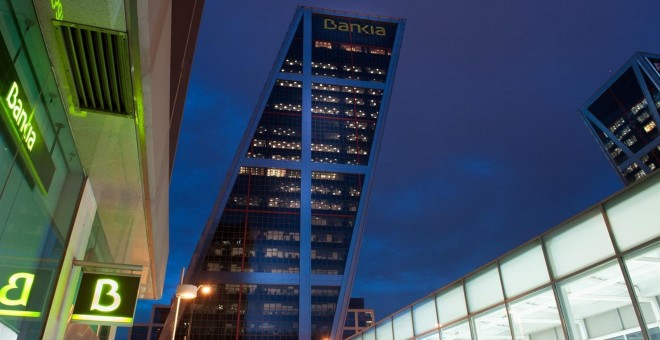 Sede de Bankia en una de las Torres Kio de Madrid. E.P.