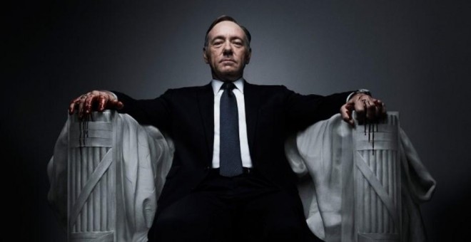 El actor Kevin Spacey en la serie 'House of Cards'.