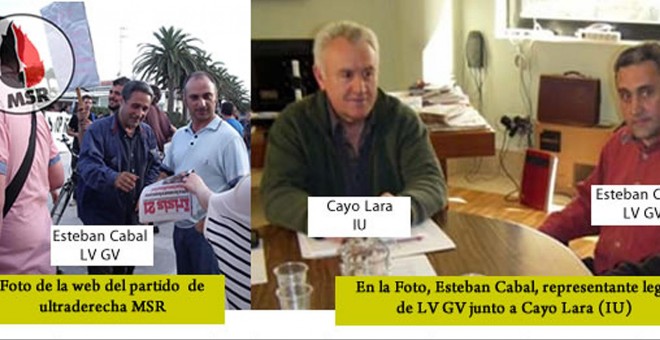 Cabal con MSR y Cayo Lara.