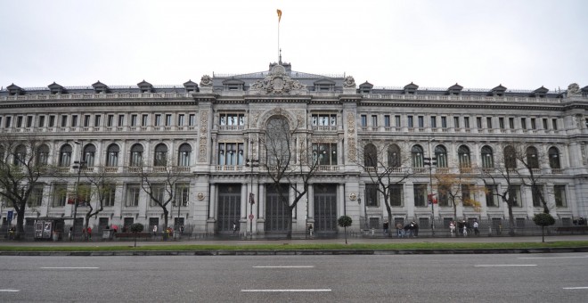 El edificio del Banco de España, en la madrileña calle de Alcalá.