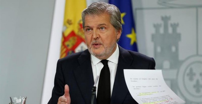 El portavoz del Gobierno, Íñigo Méndez de Vigo. - EFE