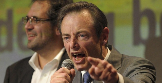 Bart de Wever, durante un mitin. REUTERS