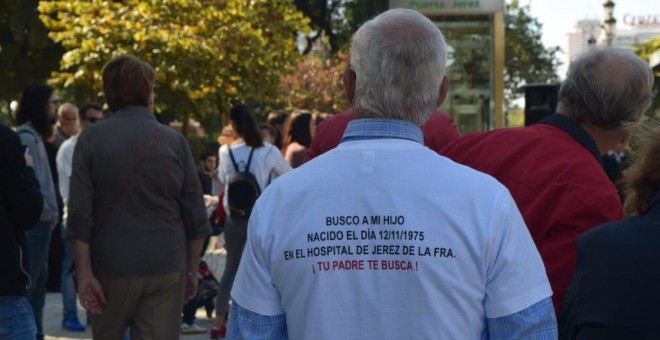 Homenaje al fallecido José Luis Gordillo, periodista e investigador de la trama de los bebés robados. MARÍA SERRANO