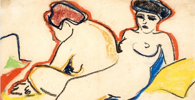 Una de las obras de Ernst Ludwig Kirchner, de 1905, incluidas en la muestra.