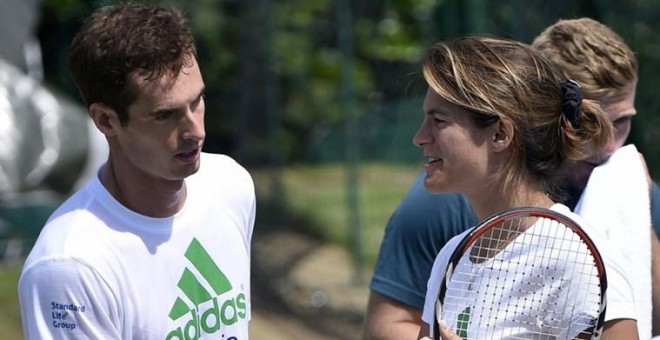 Andy Murray and Amelie Mauresmo criticaron el sorteo de las Next Gen Finals. REUTERS/Archivo