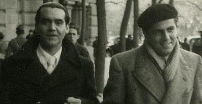 Federico García Lorca y Rafael Rodríguez Rapún.