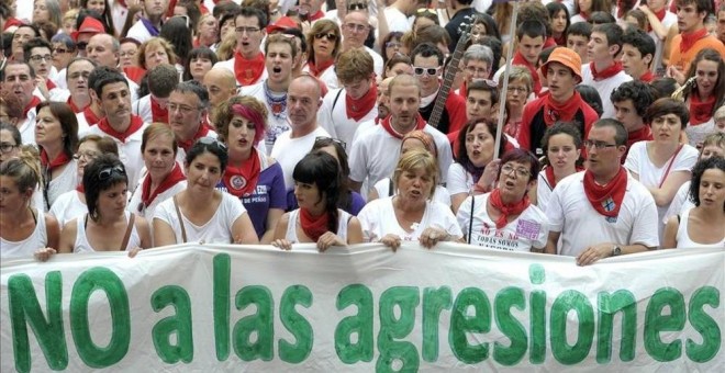 No a las agresiones sexuales en Sanfermines