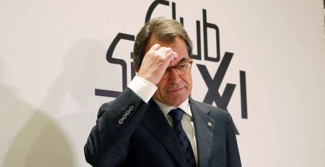 El expresident de la Generalitat Artur Mas antes de participar en un coloquio organizado por el Club Siglo XXI. EFE/JuanJo Martin