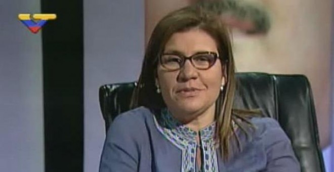 Pasqualina Curcio en una entrevista para la televisión venezolana.