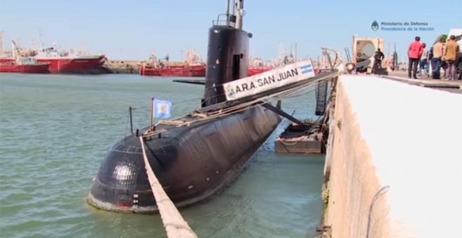 El submarino ARA San Juan. / ARMADA ARGENTINA