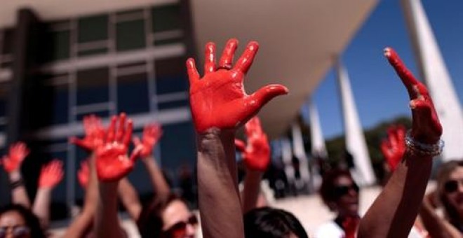 Mujeres en una marcha contra las violencias machistas -  Imagen de archivo / EUROPA PRESS