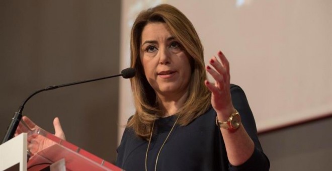 Susana Díaz, hace unos días en Granada. EFE/Miguel Ángel Molina