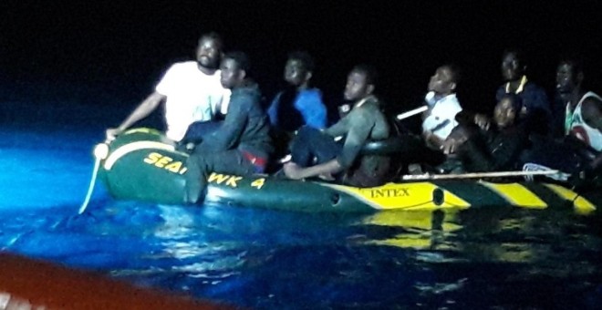 Imagen de una de las embarcaciones rescatadas.- EUROPA PRESS/SALVAMENTO MARÍTIMO
