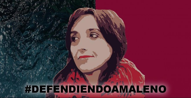 Cartel difundido por activistas y organizaciones con el lema 'Defiendo a Maleno'