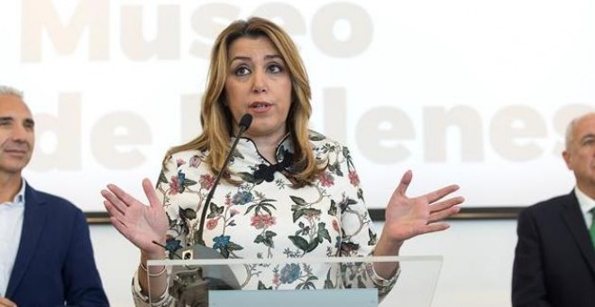 Susana Díaz, hace unos días en Málaga. EFE/Daniel Pérez