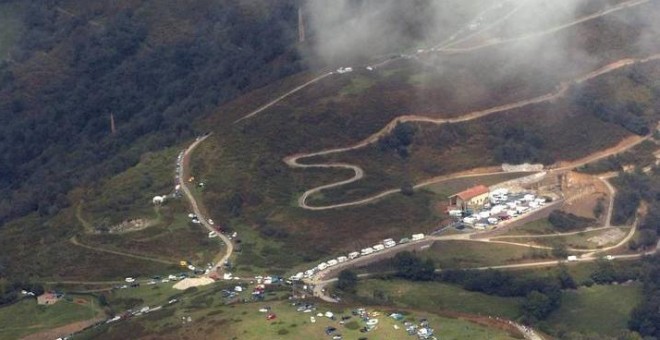 La zona montañosa del Angliru, en Asturias. EFE