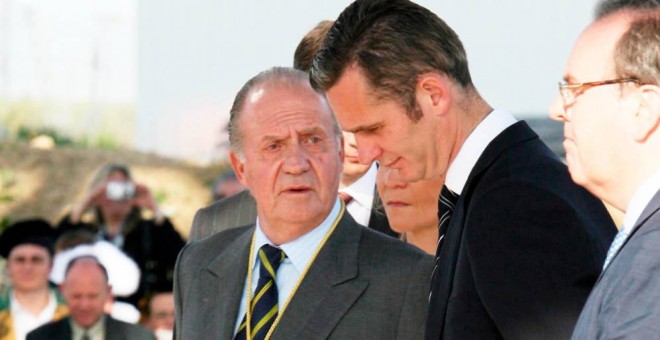 El rey Juan Carlos y Urdangarin. EFE