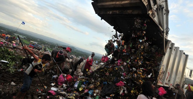 Vertedero de La Chureca, en Managua, Nicaragua, en agosto de 2012. HECTOR RETAMAL / AFP