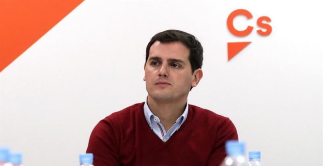El líder de Ciudadanos Albert Rivera durante la reunión de la ejecutiva del partido en Madrid./EFE