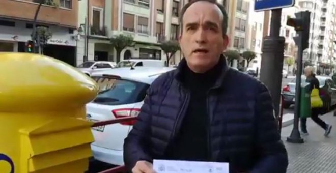 Javier Granda, exsecretario general de UGT en La Rioja, anima a que los pensionistas protesten por la 'mierda' de subida de las pensiones.